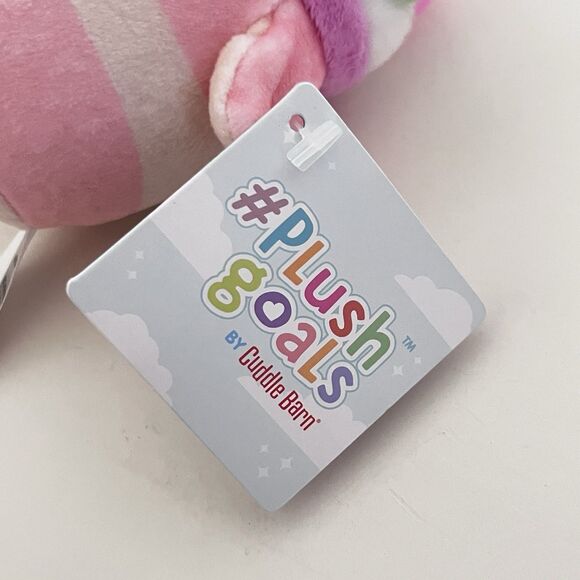 #Plush Goals By Cuddle Barn Strawberry Mooshake Cow Clip Mini Series 4.5" NWT - Picture 8 of 10